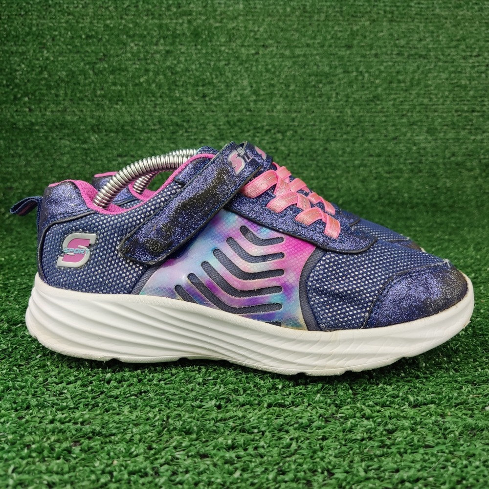 S Sport Sneakers Kids 3 Purple Sport Lights Glitter Athletic‎ Shoes F190-8